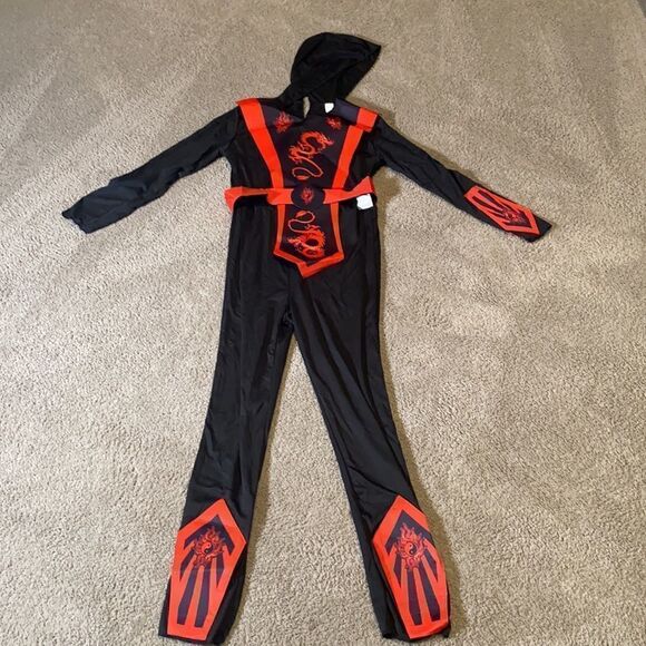 Kids Ninja Halloween Costume Size L (12-14) NWT - Picture 4 of 5